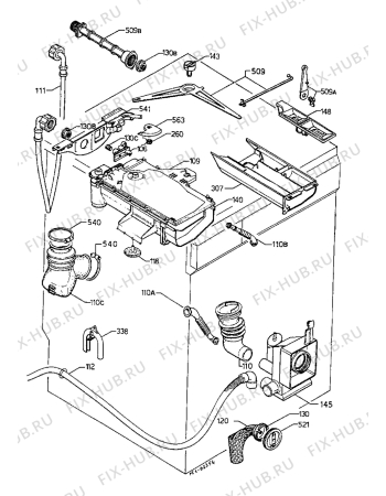 Взрыв-схема стиральной машины Marijnen CMF304 - Схема узла Water equipment